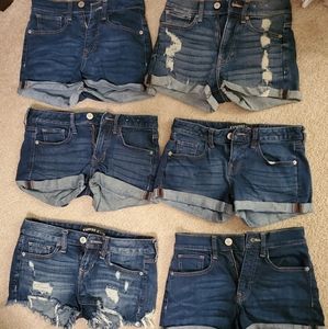 5 pair of size 00 & 1 pair size 0 Express Jean